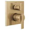 T24867-CZ Ara Angular Modern Monitor 14 Series Valve Trim with 3-Setting Integrated Diverter, Champagne Bronze