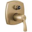 T24876-CZLHP Stryke 14 Series Integrated Diverter Trim with Three Function Diverter Less Diverter Handle, Champagne Bronze