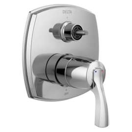 T24876-LHP Stryke 14 Series Integrated Diverter Trim with Three Function Diverter Less Diverter Handle, Chrome