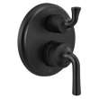 T24933-BL Kayra Two-Handle Monitor 14 Series Valve Trim with 6-Setting Integrated Diverter, Matte Black