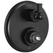 T24956-BLLHP Dorval Traditional 2-Handle Monitor 14 Series Valve Trim with 6 Setting Diverter, Matte Black