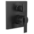 T24967-BL Ara Angular Modern Monitor 14 Series Valve Trim with 6-Setting Integrated Diverter, Matte Black