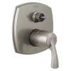 T24976-SSLHP Stryke 14 Series Integrated Diverter Trim with Six Function Diverter Less Diverter Handle, Stainless