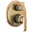 T24989-CZ-PR Tetra 14 Series Integrated Diverter Trim with 6-Setting, Lumicoat Champagne Bronze
