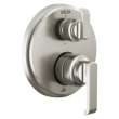 T24989-SS-PR Tetra 14 Series Integrated Diverter Trim with 6-Setting, Lumicoat Stainless