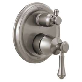 T24997-SS Cassidy Traditional 2-Handle Monitor 14 Series Valve Trim with 6-Setting Integrated Diverter, Stainless