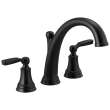 T2732-BL Woodhurst Delta Woodhurst Roman Tub Trim, Matte Black
