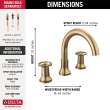 T2758-CZ Trinsic Delta Trinsic Roman Tub Faucet Trim, Champagne Bronze