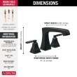 T2764-BL Ashlyn Delta Ashlyn Roman Tub Trim, Matte Black