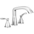 T2776 Stryke Delta Stryke Three Hole Roman Tub Trim, Chrome
