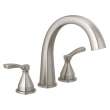 T2777-SS Stryke Delta Stryke Three Hole Roman Tub Trim, Stainless