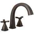 T27776-RB Stryke Delta Stryke Three Hole Roman Tub Trim, Venetian Bronze