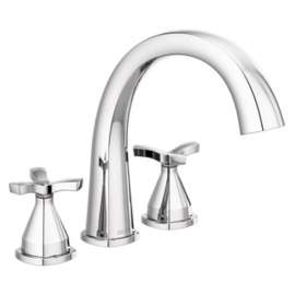 T27776 Stryke Delta Stryke Three Hole Roman Tub Trim
