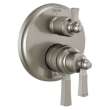 T27856-SS Dorval Traditional 2-Handle Monitor 17 Series Valve Trim with 3 Setting Diverter, Stainless