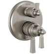 T27856-SS Dorval Traditional 2-Handle Monitor 17 Series Valve Trim with 3 Setting Diverter, Stainless