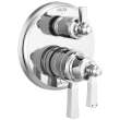 T27856 Dorval Traditional 2-Handle Monitor 17 Series Valve Trim with 3 Setting Diverter, Chrome