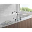 T2788-PR-LHP Tetra Delta Tetra Roman Tub Trim, Lumicoat Chrome