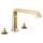 T2789-CZ-PR-LHP Tetra Delta Tetra Roman Tub Trim, Lumicoat Champagne Bronze