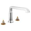 T2789-PR-LHP Tetra Delta Tetra Roman Tub Trim, Lumicoat Chrome