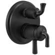 T27933-BL Kayra 2-Handle Monitor 17 Series Valve Trim with 3- or 6- Setting Diverter, Matte Black