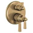 T27956-CZ Dorval Traditional 2-Handle Monitor 17 Series Valve Trim with 6 Setting Diverter, Champagne Bronze