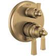 T27956-CZ Dorval Traditional 2-Handle Monitor 17 Series Valve Trim with 6 Setting Diverter, Champagne Bronze