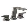 T2799-KS-PR Pivotal Delta Pivotal Roman Tub Trim, Lumicoat Black Stainless