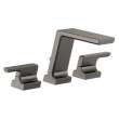 T2799-KS-PR Pivotal Delta Pivotal Roman Tub Trim, Lumicoat Black Stainless