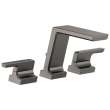 T2799-KS-PR Pivotal Delta Pivotal Roman Tub Trim, Lumicoat Black Stainless