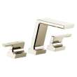 T2799-PN-PR Pivotal Delta Pivotal Roman Tub Trim, Lumicoat Polished Nickel