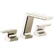 T2799-PN-PR Pivotal Delta Pivotal Roman Tub Trim, Lumicoat Polished Nickel