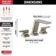 T2799-SS-PR Pivotal Delta Pivotal Roman Tub Trim, Lumicoat Stainless