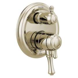 T27997-PN Cassidy Traditional Monitor 17 Series Valve Trim with 6-Setting Integrated Diverter, Polished Nickel