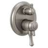 T27997-SS Cassidy Traditional 2-Handle Monitor 17 Series Valve Trim with 6-Setting Integrated Diverter, Stainless