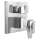 T27T843-PR Trillian Two-Handle Monitor 17T Series Valve Trim with 3-Setting Diverter, Lumicoat Chrome