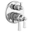 T27T856 Dorval Traditional 2-Handle Monitor 17T Series Valve Trim with 3 Setting Diverter, Chrome