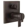 T27T867-RB Ara Angular Modern TempAssure 17T Series Valve Trim with 3-Setting Integrated Diverter, Venetian Bronze