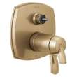 T27T876-CZLHP Stryke 17 Thermostatic Integrated Diverter Trim with Three Function Diverter Less Diverter Handle, Champagne Bronze