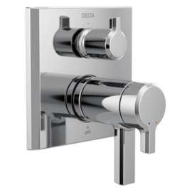 T27T899-PR Pivotal TempAssure 17T Series Valve Trim with 3-Setting Integrated Diverter, Lumicoat Chrome