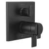 T27T967-BL Ara Angular Modern TempAssure 17T Series Valve Trim with 6-Setting Integrated Diverter, Matte Black