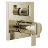 T27T967-PN Ara Angular Modern TempAssure 17T Series Valve Trim with 6-Setting Integrated Diverter, Polished Nickel