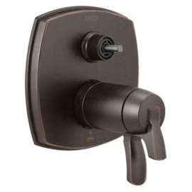 T27T976-RBLHP Stryke 17 Thermostatic Integrated Diverter Trim with Six Function Diverter Less Diverter Handle, Venetian Bronze
