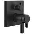 T27T999-BL Pivotal TempAssure 17T Series Valve Trim with 6-Setting Integrated Diverter, Matte Black
