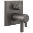 T27T999-KS-PR Pivotal TempAssure 17T Series Valve Trim with 6-Setting Integrated Diverter, Lumicoat Black Stainless