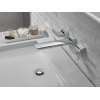 T3599LF-PR-WL Pivotal Two Handle Wall Mount Bathroom Faucet Trim, Lumicoat Chrome