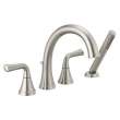 T4733-SS Kayra Delta Kayra Roman Tub Trim with Hand Shower, Stainless