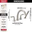 T4733-SS Kayra Delta Kayra Roman Tub Trim with Hand Shower, Stainless