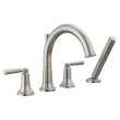T4735-SS SAYLOR Delta SAYLOR Roman Tub Trim with Hand Shower, Stainless