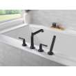 T4736-BL SAYLOR Delta SAYLOR Roman Tub Trim with Hand Shower, Matte Black