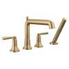 T4736-CZ SAYLOR Delta SAYLOR Roman Tub Trim with Hand Shower, Champagne Bronze